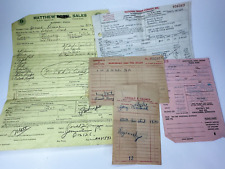 Vintage Retail Receipts 1960s Trailer Convoy Jewelry Harold Cramer Lot 5 picture