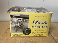 FANTE'S Great Aunt Gina's Pasta Machine ~ #12000 ~ Spaghetti & Fettucine C15 picture