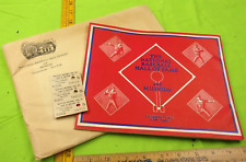 National Baseball Hall of Fame program w/ ticket in envelope 1956 Cooperstown picture
