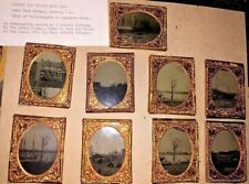 Rare Collection of NINE Antique / 1860s Tintype Photos of a New Jersey Shipyard picture