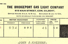 1929 BRIDGEPORT CONN THE BRIDGEPORT GAS LIGHT COMPANY NOV BILLHEAD Z1744 picture