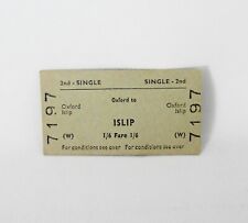 British Transport Commision Oxford To Islip Railway Train Ticket 7197 BR 1967 picture