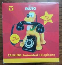 Vintage Disney Telemania Push Button “Pluto” Talking Telephone With Box picture