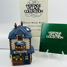 Department 56 Walpole Tailors 1988 Dickens Village With light & Box Vintage picture