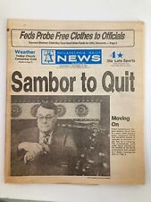 Philadelphia Daily News Tabloid November 13 1985 Police Comm'r Gregore Sambor picture