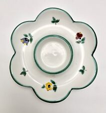 VTG Gmundner Keramik Austria Tealight Holders? Egg Plate? Alpine Flowers Ceramic picture