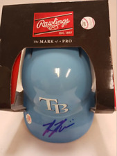 Kevin Kiermaier of the Tampa Bay Rays signed autographed mini batting helmet PAA picture