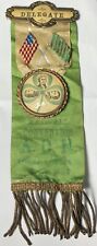Antique 1904 St. Louis AOH A.O.H.  Ancient Order Hibernians Delegate Irish Badge picture