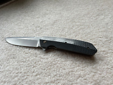 Richard Rogers custom 4F flipper carbon fiber, bronze TI and cpm154 bladed knife picture