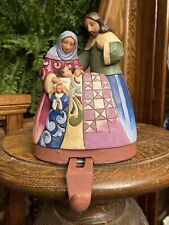 Jim Shore Holy Family Christmas Stocking Hanger Holder 2010  Great Condition picture