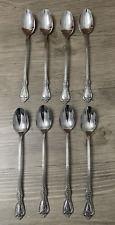 Oneida Distinction Deluxe HH Stainless Kennett Square 8 Iced Tea Spoons picture