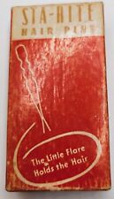 Vintage 1950’s Sta-Rite Hair Pins In Original Box Bobby Pins. Box is full.  picture