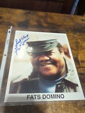 FATS DOMINO Authentic Hand Signed Autograph 8x1 Photo - JAZZ SINGER/SONGWRITER picture