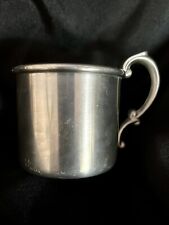 Vintage Empire Pewter 892 Baby Child’s Cup Mug With Ornate Handle picture