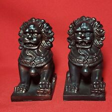 VTG Guardian Lion Foo Dogs Statue Chinese Fengshui Set of 2 picture