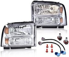 G-PLUS Headlights Assembly, Compatible with 99-04 Ford F250 F350 F450 F550 Super picture