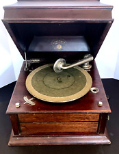 ANTIQ. Columbia Grafonola Type C 2 Phonograph w Mahogany Case RESTORTATION/PARTS picture