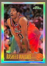 RASHEED WALLACE 1996-97 TOPPS CHROME REFRACTOR - 31 picture