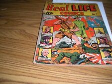 REAL LIFE COMICS #7 WAR COVER ALEX SCHOMBERG ART SEPTEMBER 1942 GOOD+ picture