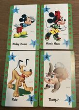 EXTREMELY RARE VINTAGE 1964 WHITMAN WALT DISNEY MICKEY MOUSE CARD GAME CARDS picture