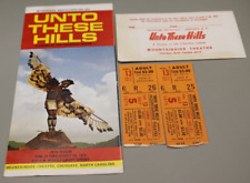 1975 Unto These Hills Cherokee Indian Outdoor Drama NC Travel Brochure Tickets picture