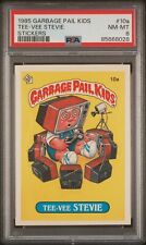 1985 Topps OS1 Garbage Pail Kids Series 1 Tee Vee Stevie 10a Matte Card PSA 8 NM picture