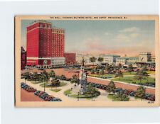 Postcard The Mall, Showing Biltmore Hotel And Depot, Providence, Rhode Island picture