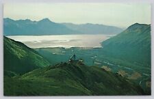 Mt. Alyeska Alaska's Year Round Resort Vintage Chrome Postcard Bird Eye View picture