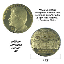 E-023 President Bill Clinton Challenge Coin William Jefferson Clinton 42 picture