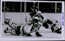 LG777 1984 Original Photo COLORADO FLAMES Ice Hockey Action Match MIKE VERNON picture
