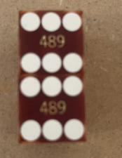 Frontier  Casino Hotel Used Dice Craps Numbered 489 picture