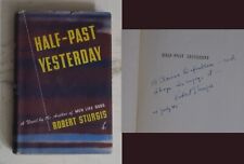 Vtg WWII 1945 Half-Past Yesterday First Ed Novel Robert Sturgis SIGNED US Army picture