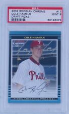 2002 Bowman Chrome Cole Hamels Rookie RC #17 PSA 9 Mint Philadelphia Phillies picture
