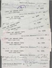 20 Miles City Montana Bank Checks 1927-1928 picture