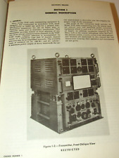 VINTAGE 1949 'INSTRUCTION BOOK NAVY MODEL TDZ RADIO TRANSMITTING EQUIPMENT' picture