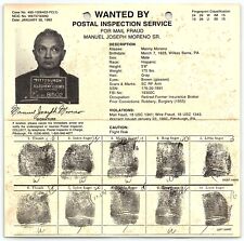 1992 FBI WANTED POSTER MANUEL JOSEPH MORENO SR MAIL AND WIRE FRAUD  Z4972 picture
