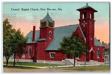 Decatur Alabama AL Postcard Central Baptist Church Chapel 1917 Vintage Antique picture