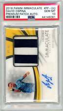 PSA 10 Gem Mint David Ospina Patch Auto // POP 1 - 37/99 // 2018 Panini Immacula picture