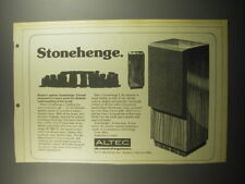 1974 Altec Stonehenge I Speaker Advertisement picture