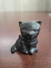 Vintage Lead Cat Black ~1.5