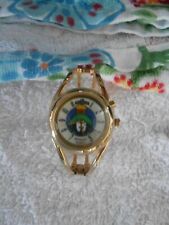 NEW Rare Vintage Armitron Marvin The Martian Gold Bangle Lights-Up Watch picture
