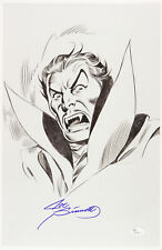 1980s Joe Sinnott Dracula Pencil Commission Sketch Signed 11x17 Print (JSA) picture