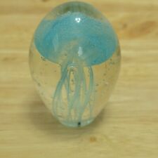 Art Glass Jellyfish Paperwight 2.75