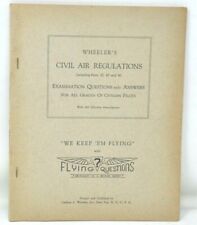 1940's Wheeler's Civil Air Regulations We Keep em Flying Book picture
