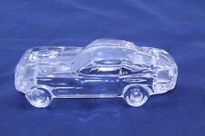 Hofbauer Crystal Solid Clear Glass Chevrolet Corvette Collectible Paperweight picture