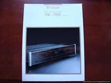 McIntosh MC-7100 Pre Amp Vintage Advertisement From Dealer 8 1/2 x 11 Inch picture