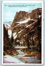 Estes Park Colorado CO Postcard Odessa Lake Notch Mt. Rocky Mountain Park c1916 picture