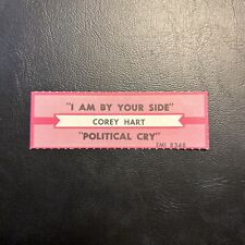1 JUKEBOX TITLE STRIP Corey Hart I Am By Your Side/Political Cry Emi 45 picture