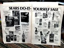 1983 Sears Automotive Do It Yourself 2 Page Original Print Ad picture