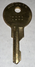 #DC22 Vintage Hudson Lock Company Gold Brass Replacement Key Circular Original picture